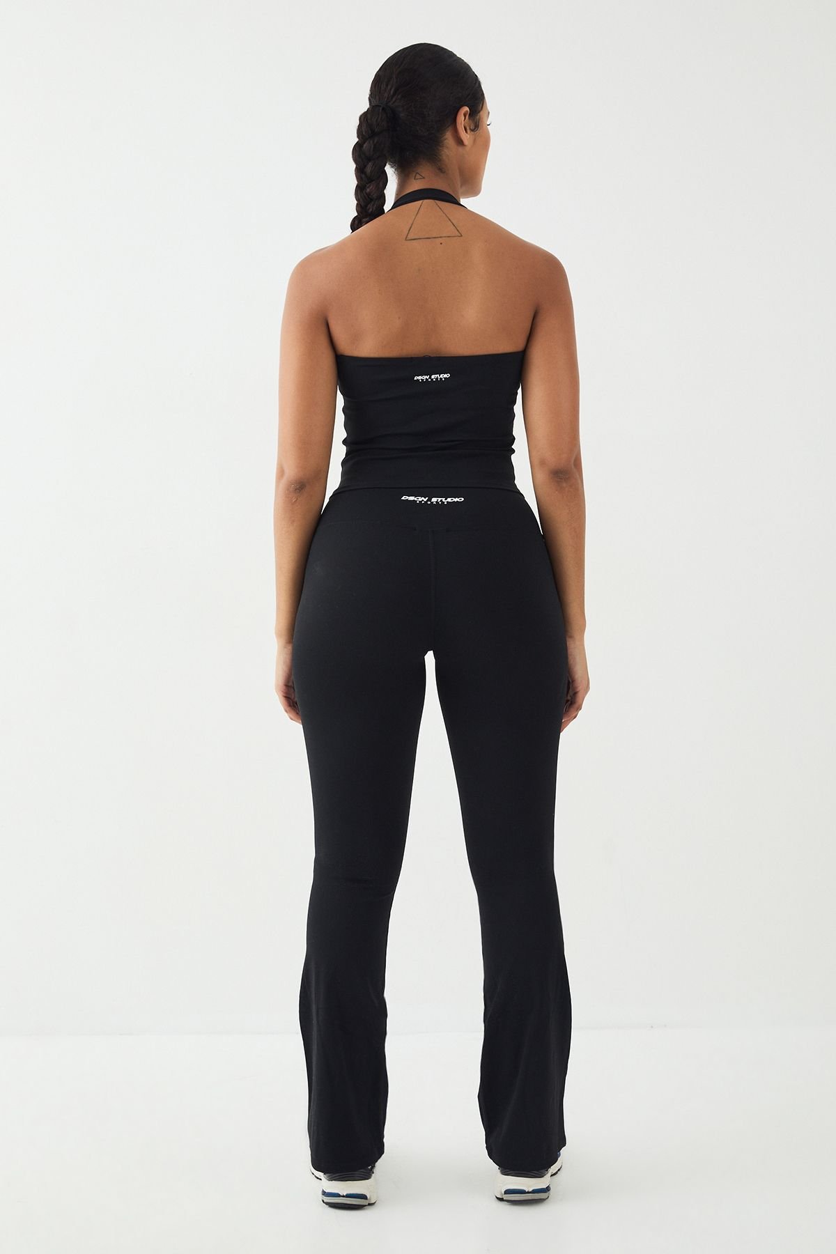 High-waisted flared yoga leggings