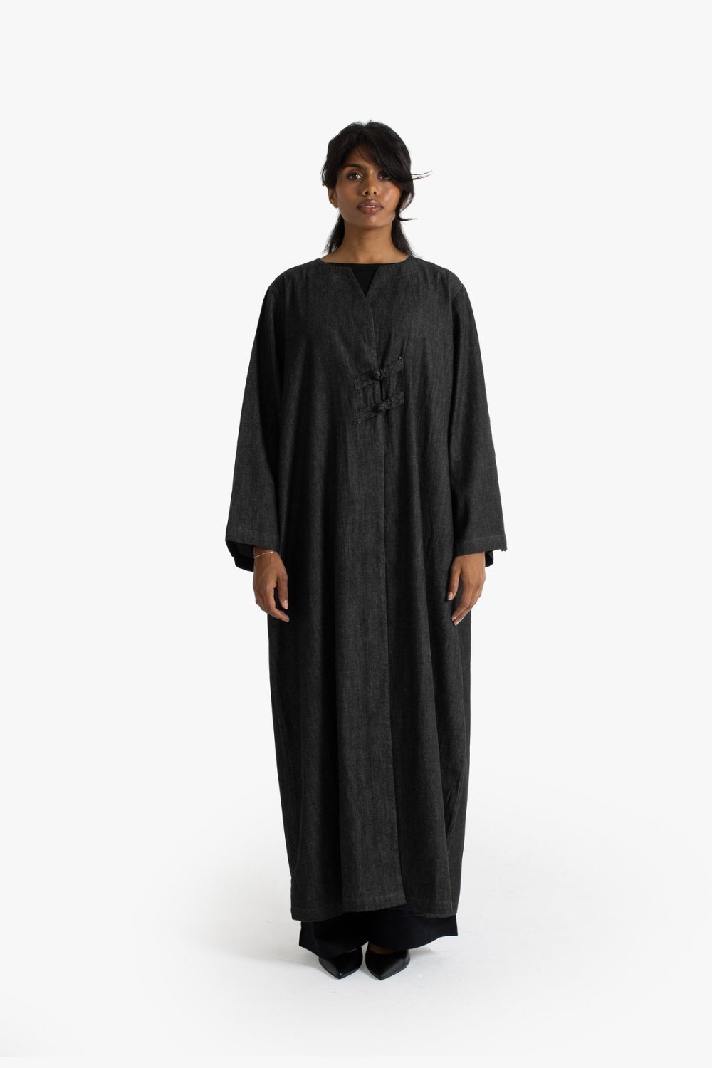 Abaya jean m7loula b l3a9ad - K7el