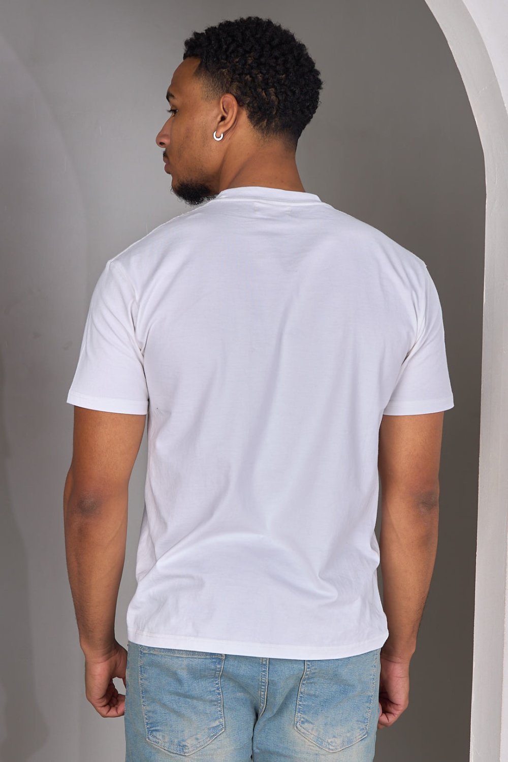 T-shirt b empiècement qalb byed