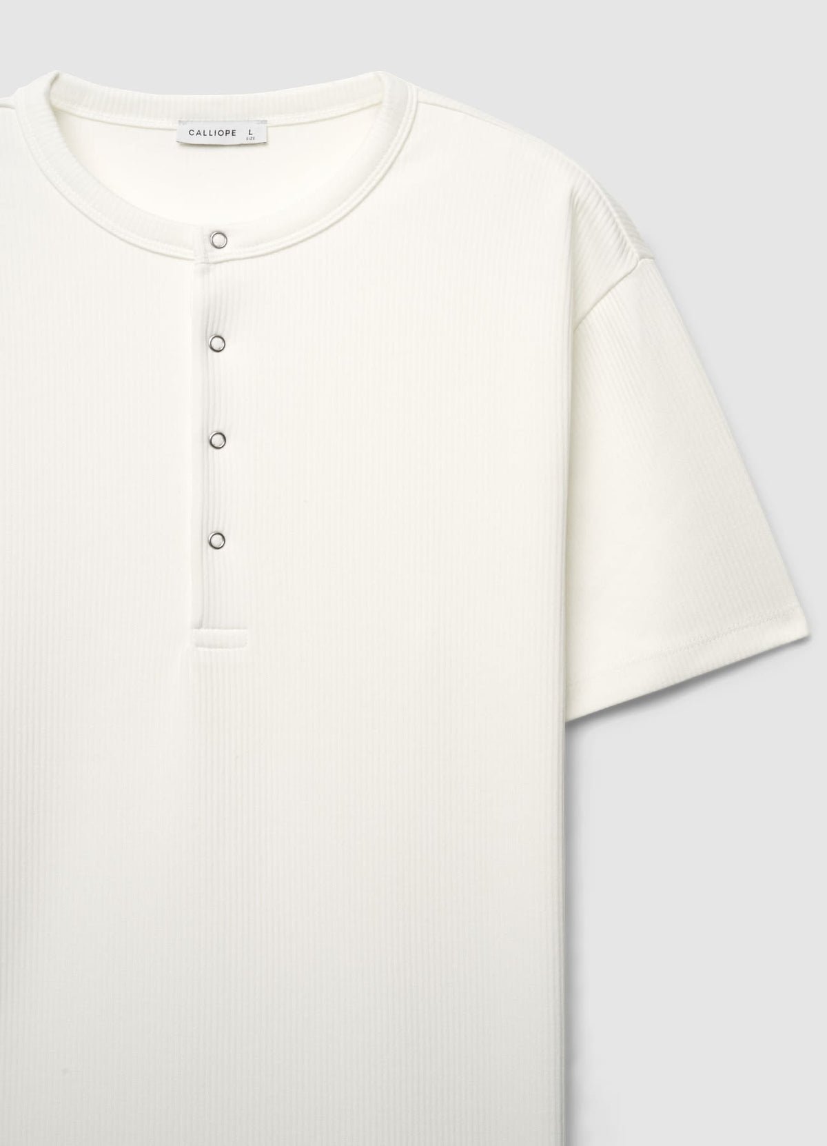 Ribbed henley T-shirt
