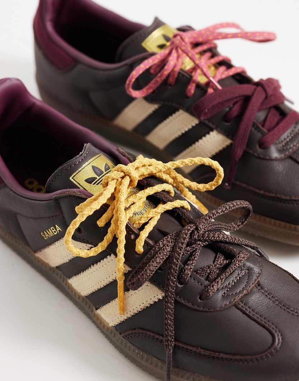 Baskets Samba OG marron et crème