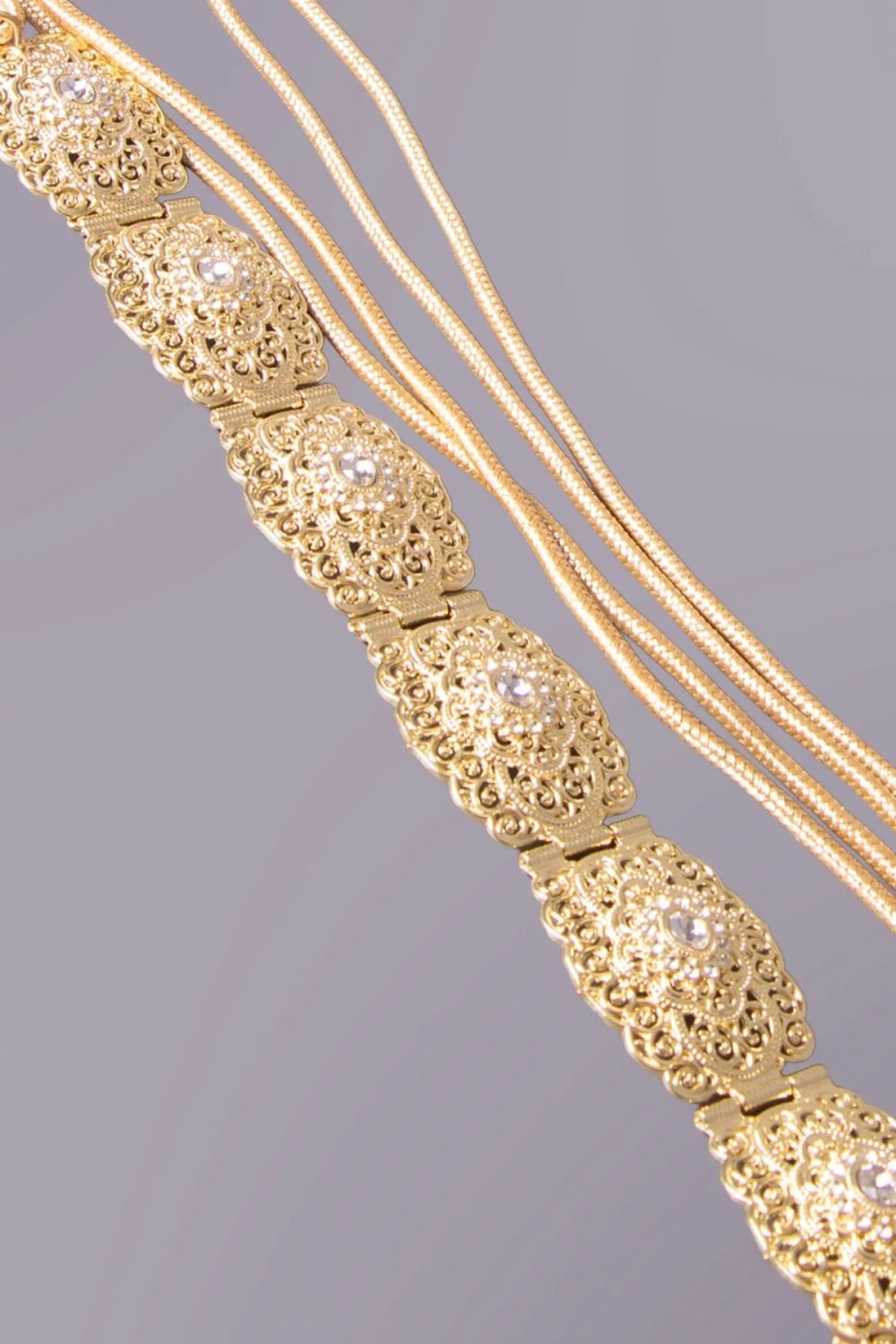 Handmade gold metal kaftan belt