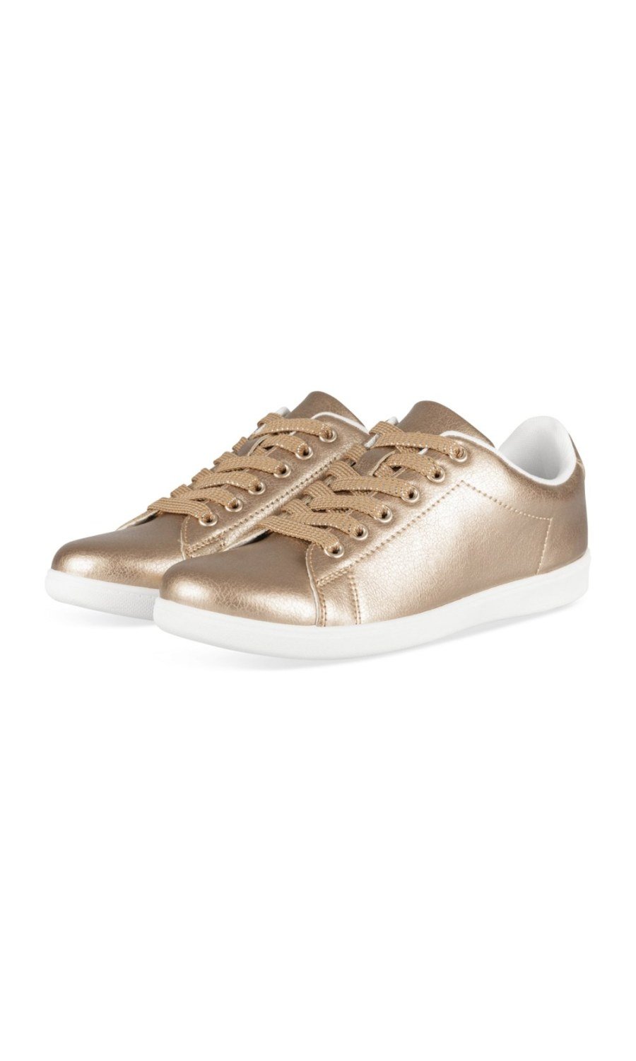 Bronze metallic sneakers