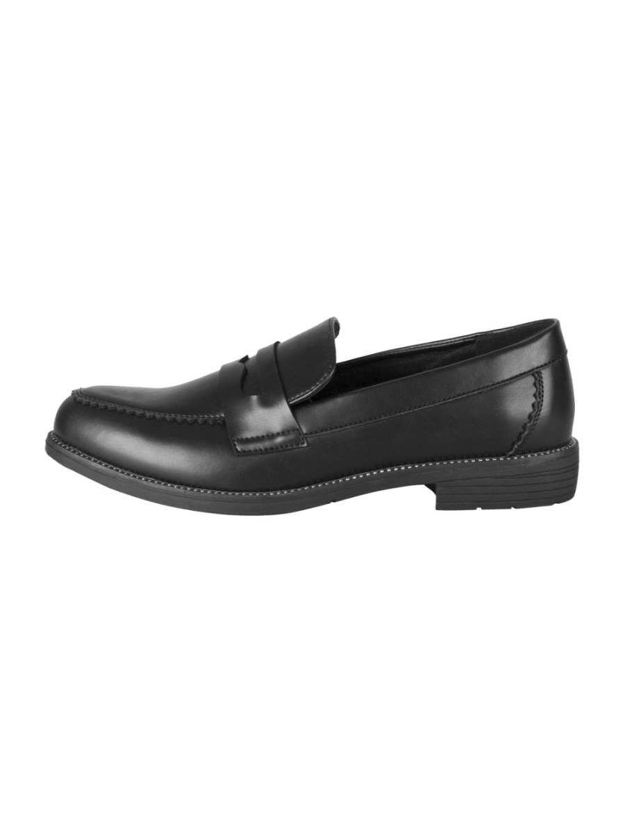 Mocassins vernis à bride noirs