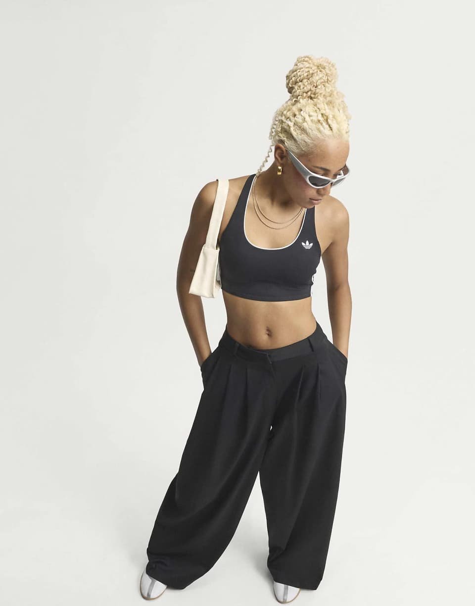 Medium-support sports bra - Black