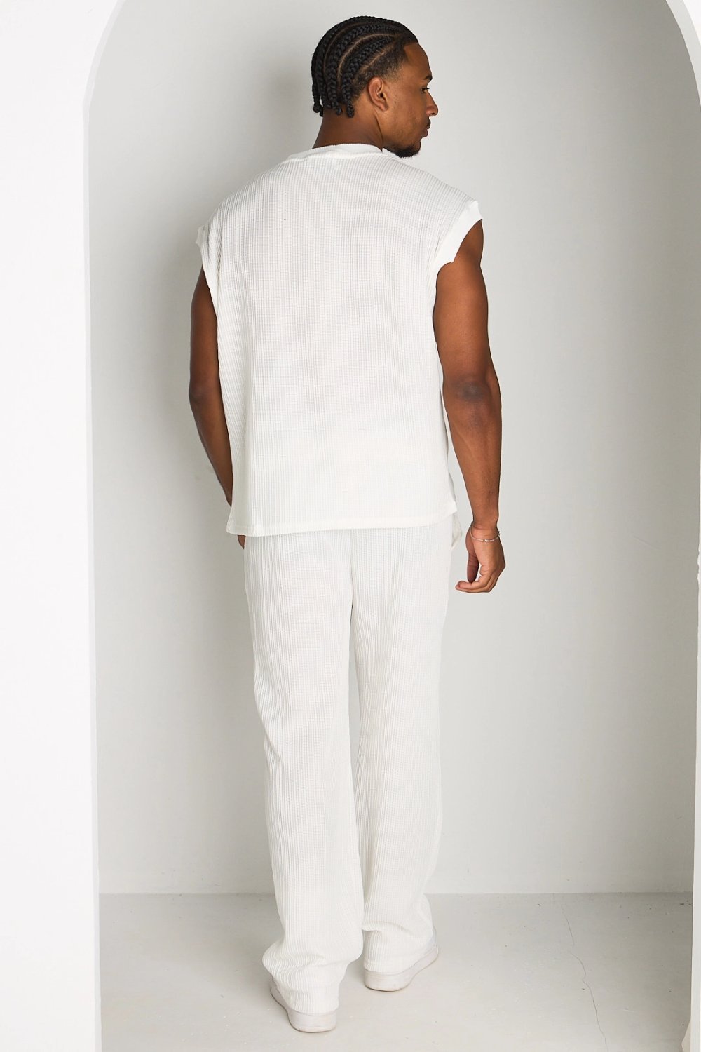 Ensemble débardeur w pantalon maille byed