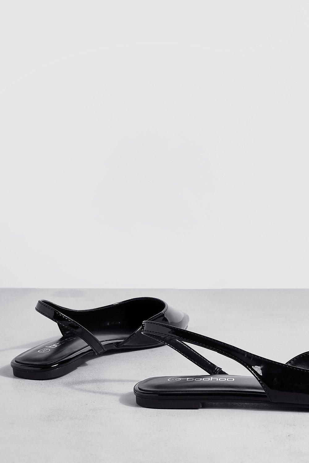 Slingback vernis à bout pointu