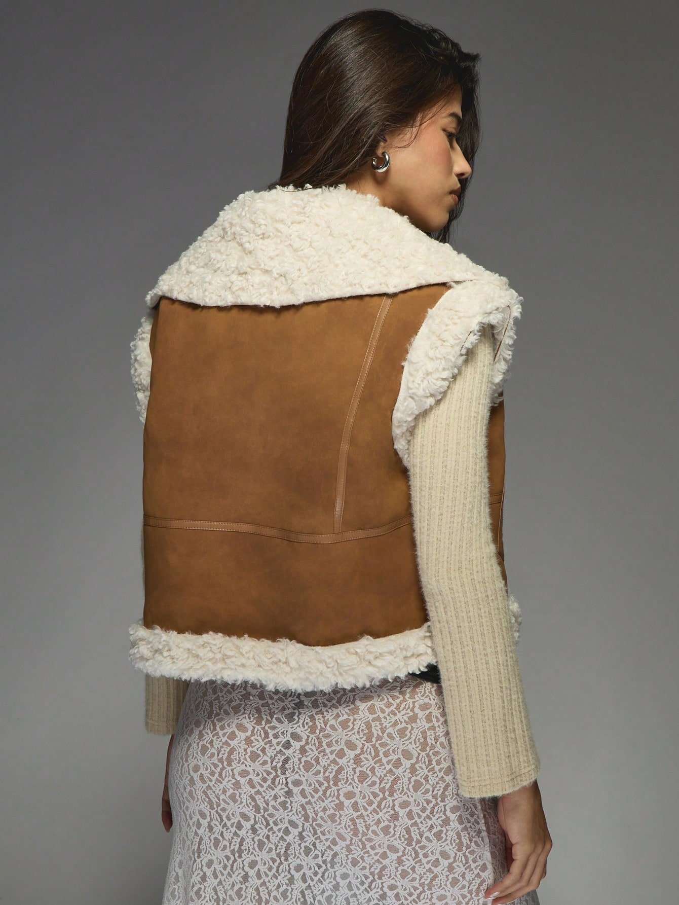 Manteau bla kmam mbettan sherpa b boucle