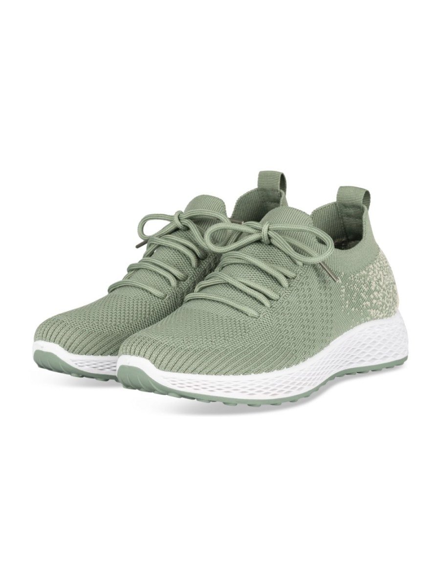 Baskets b maille jouj alwan khder sauge
