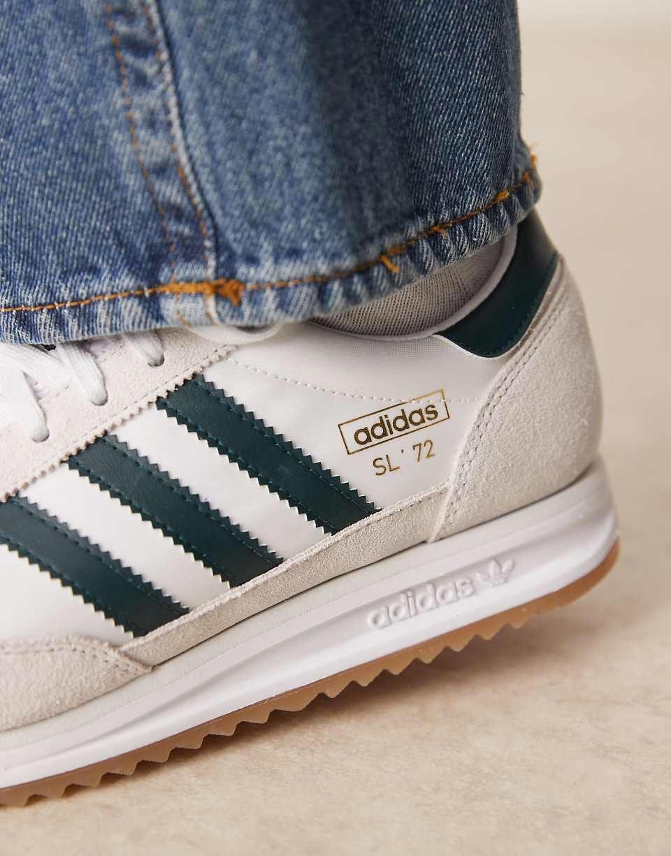 SL 72 RS trainers in white and dark green