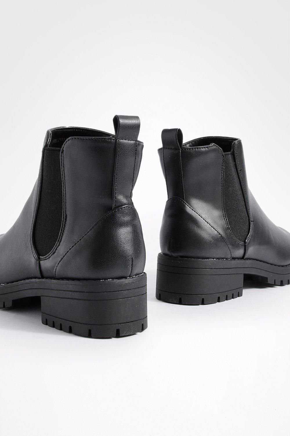 Black Chelsea boots - Wide fit