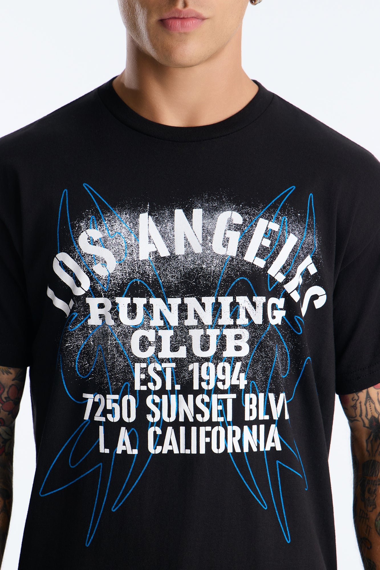 T-shirt oversize b tab3a Los Angeles Running Club