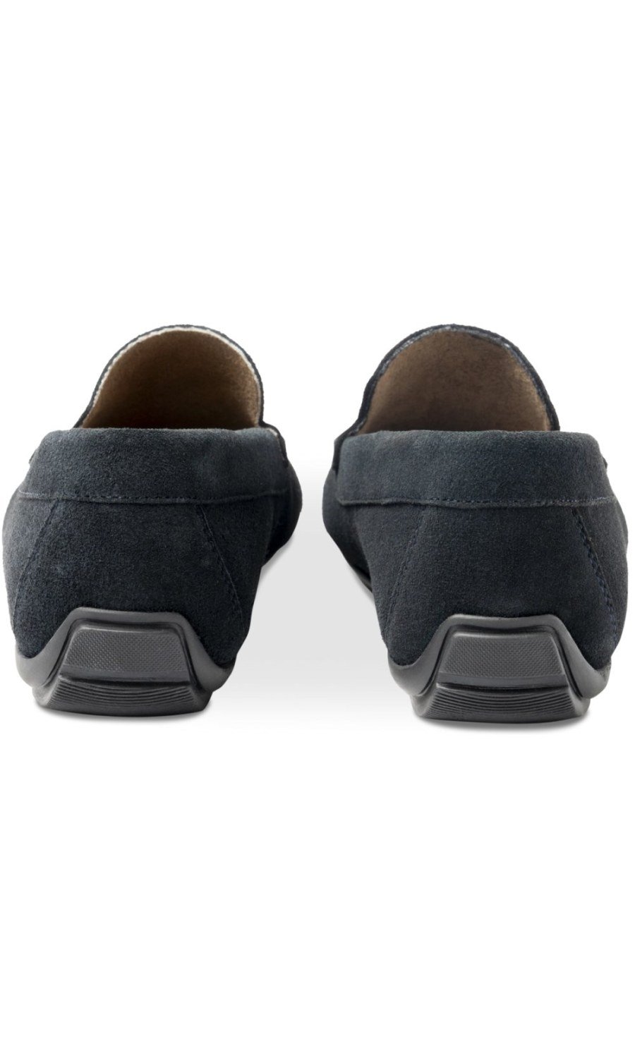 Mocassins de conduite unis bleu marine