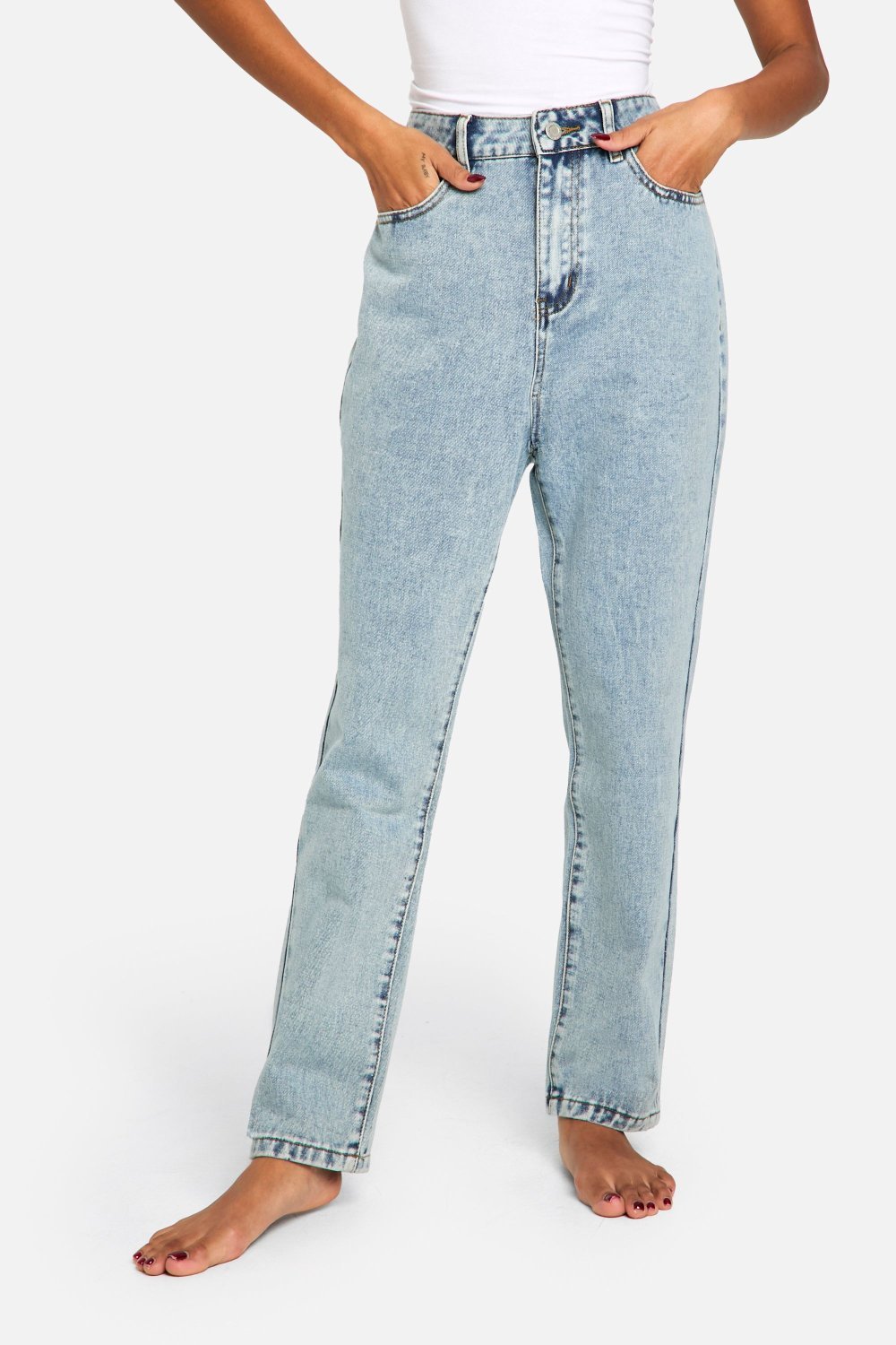 Jean slim taille haute zre9 fate7