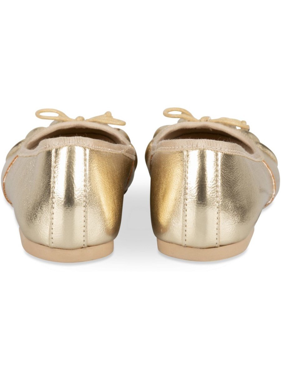 Ballerines métallisées bout mfroncé dahbi