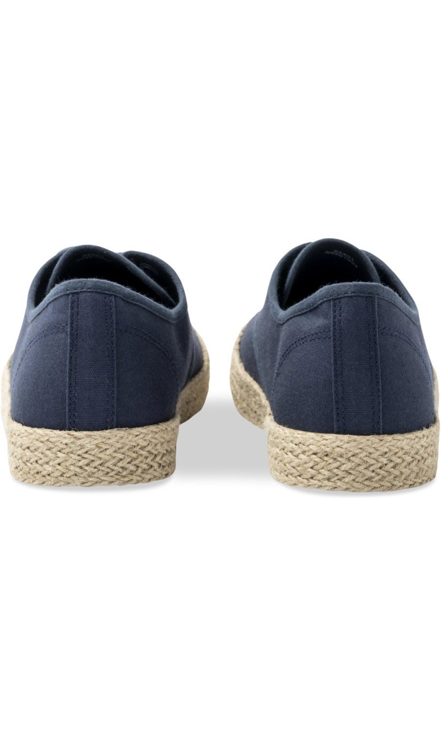 Baskets en toile semelle corde bleues