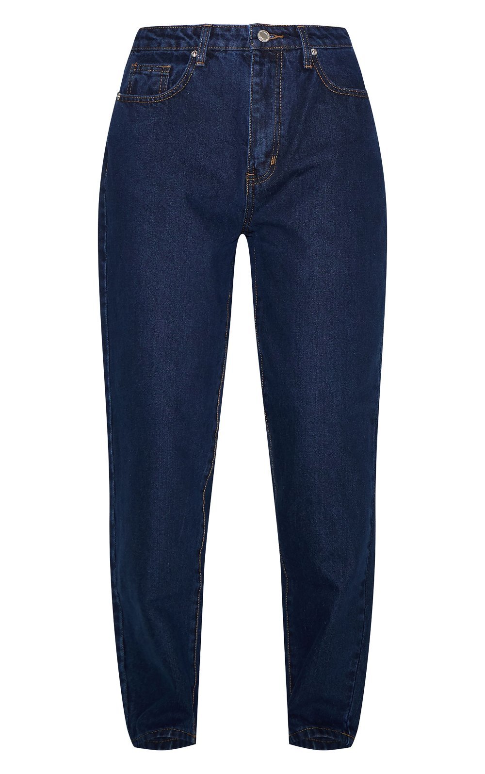 Jean mom taille haute indigo