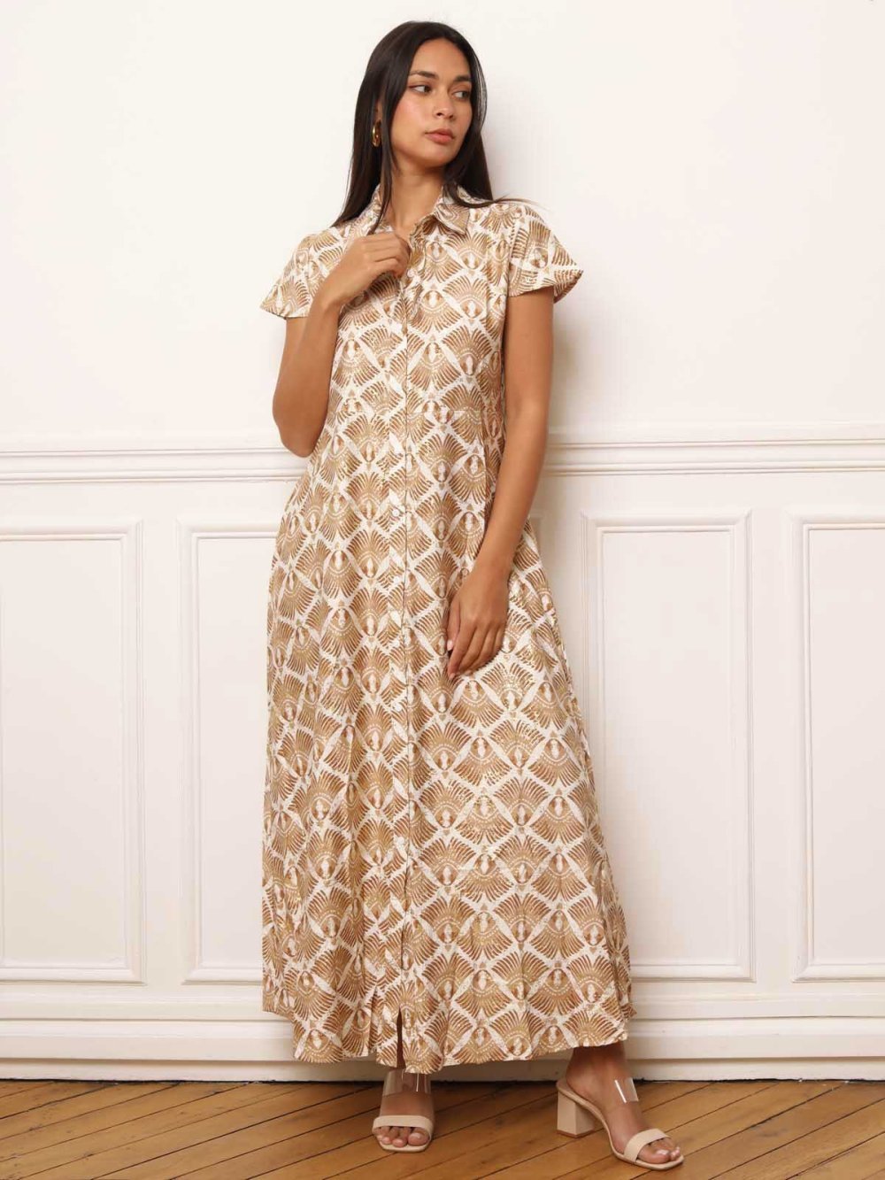 Robe chemise twila b motifs ethniques