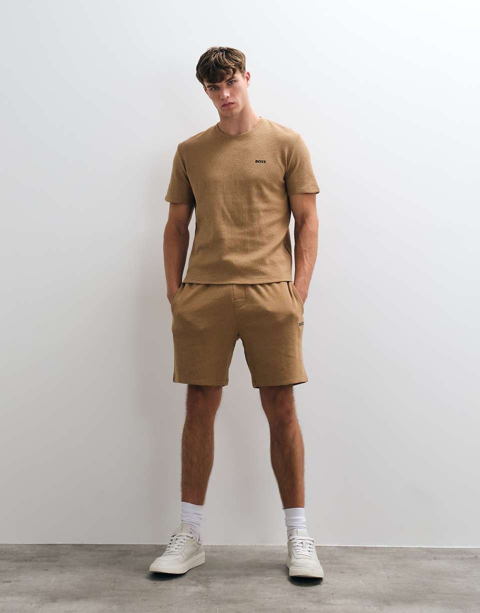 Ensemble 2 pièces short gaufré b logo