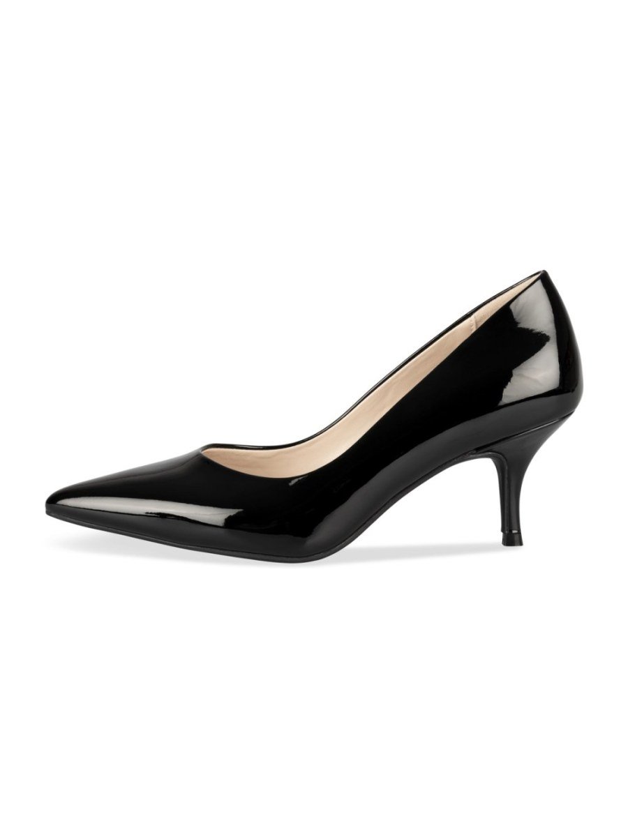 Escarpins vernis pointus noirs