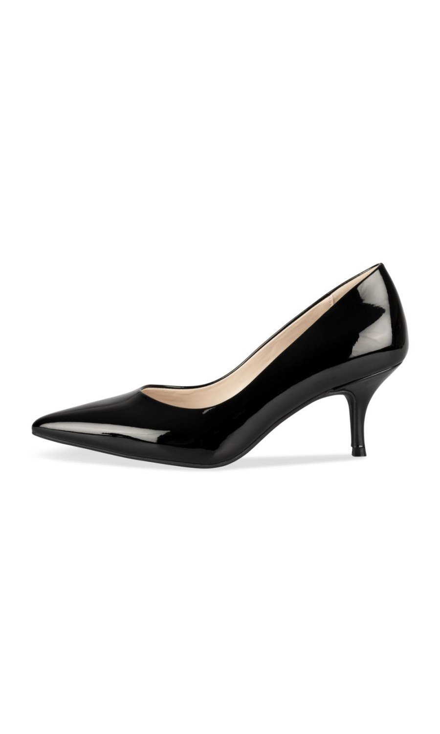Escarpins vernis pointus noirs