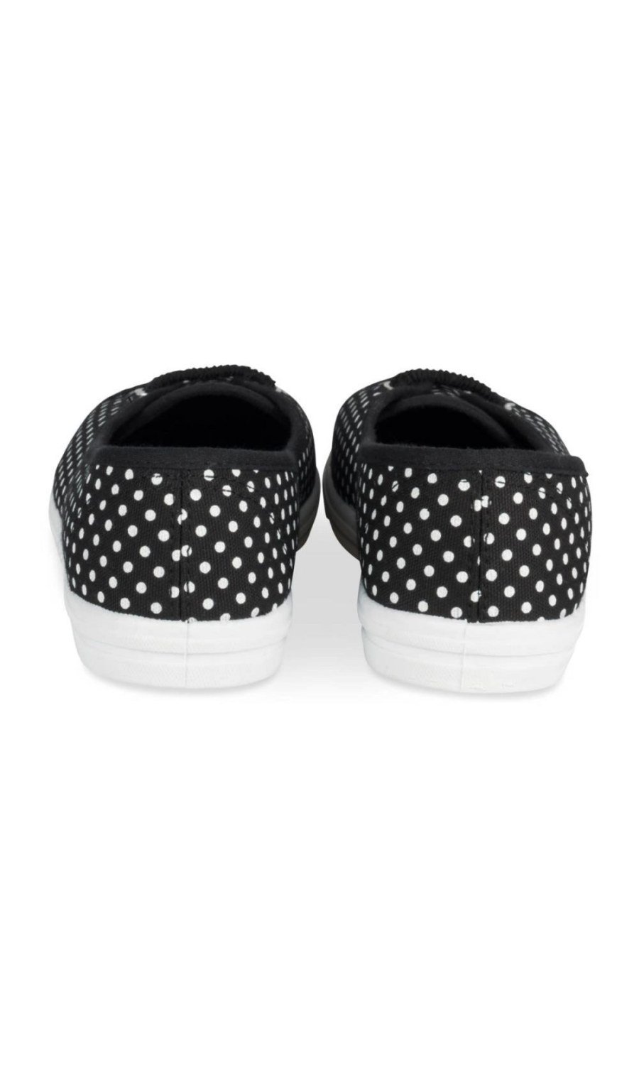 Baskets ballerines à pois noires