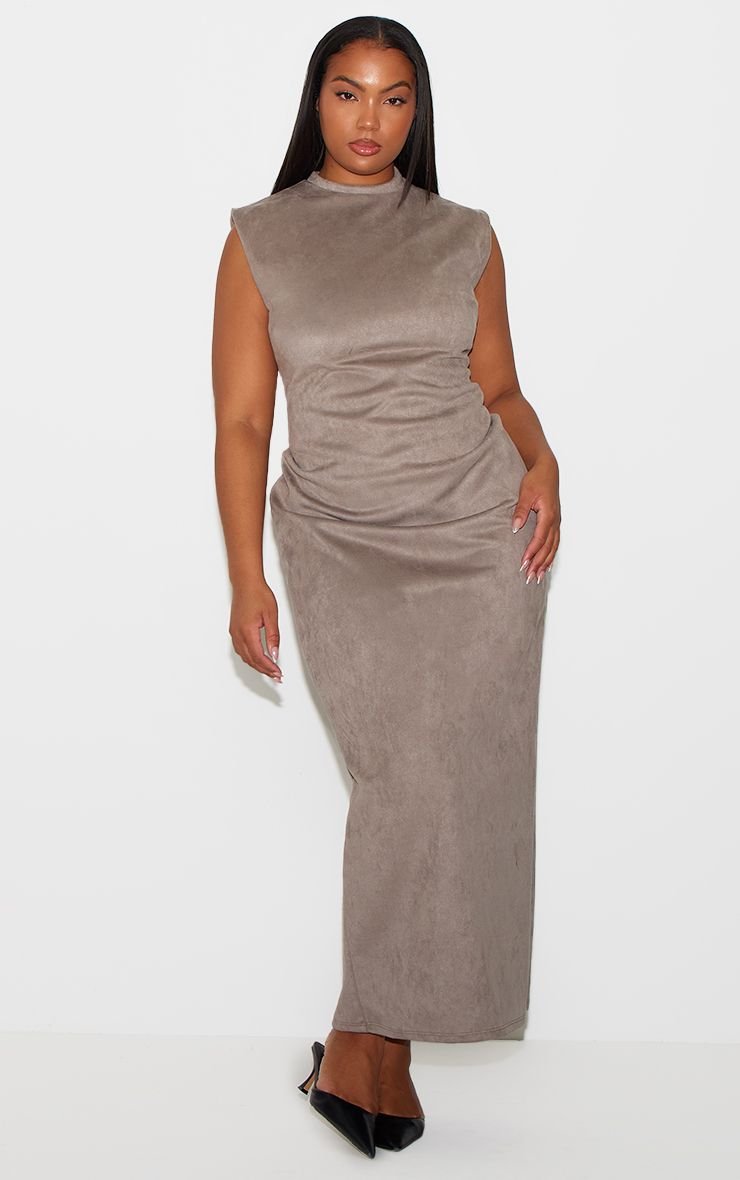Robe twila bla kmam suédine - Taille kbira