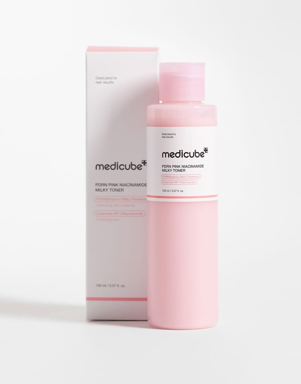 Pink milky toner with niacinamide and PDRN