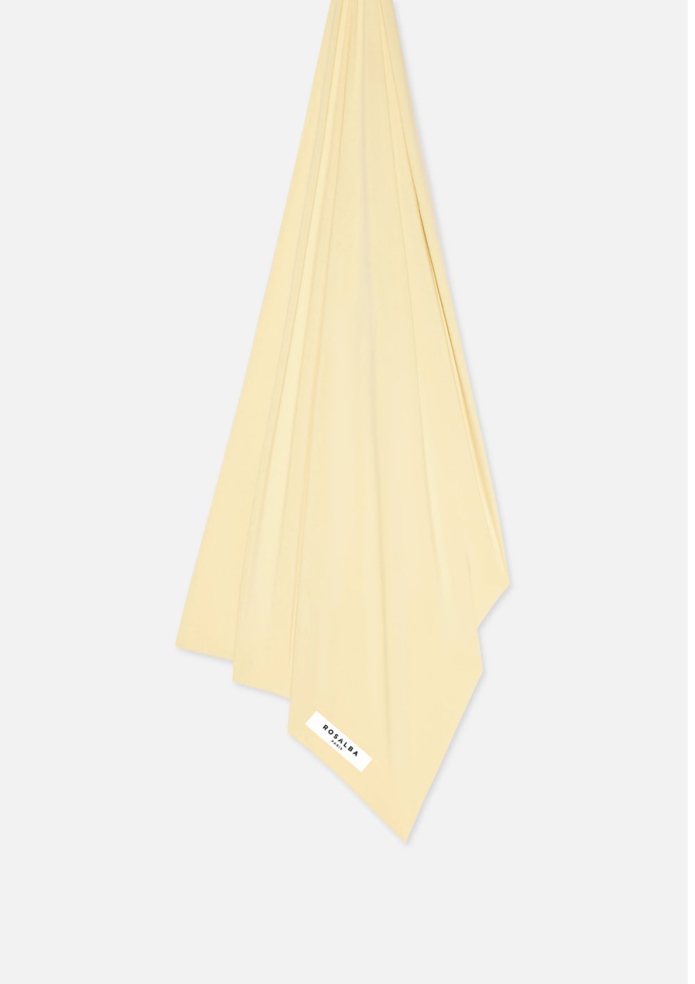 Bamboo jersey hijab - Pale yellow