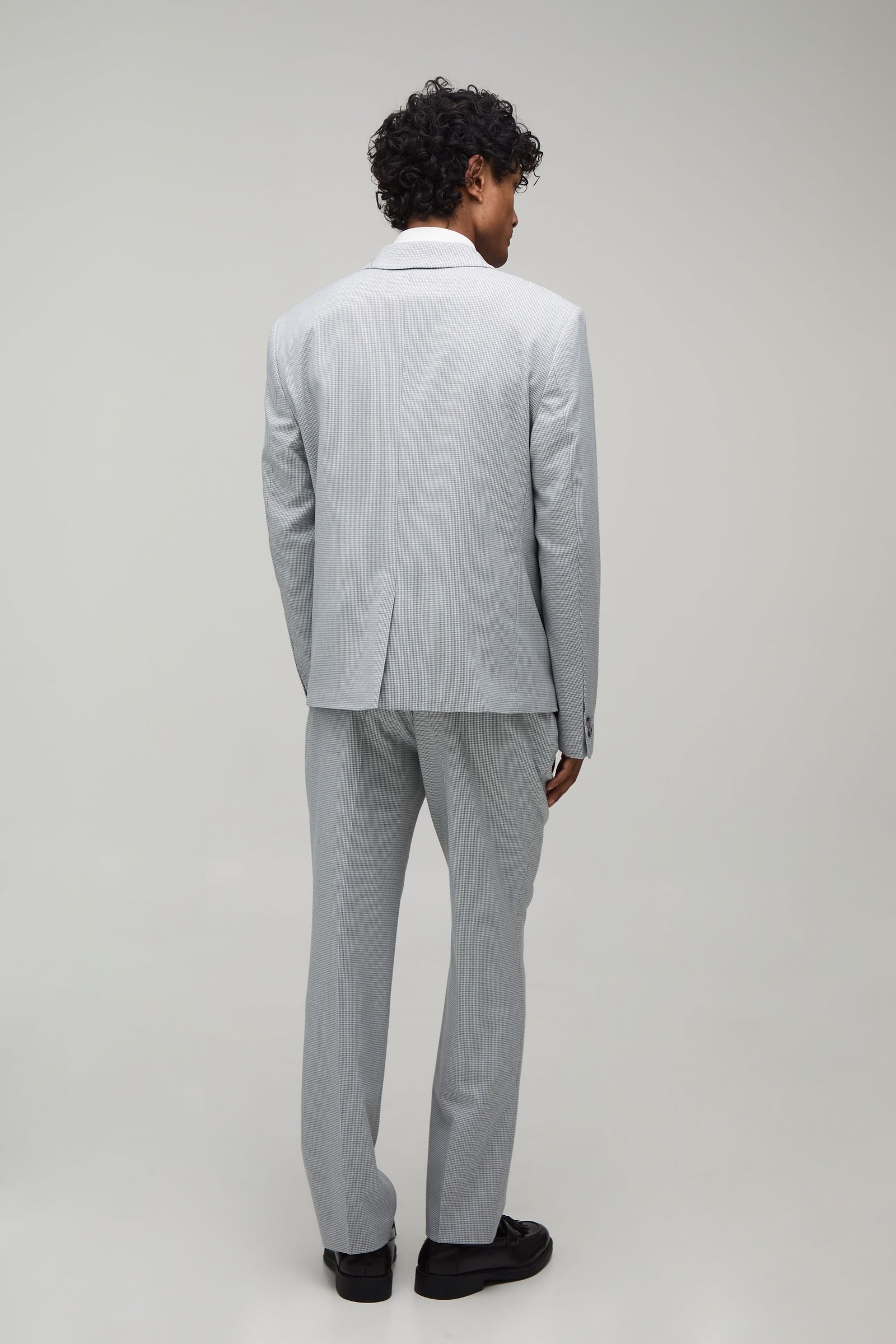 Dogtooth double-breasted blazer