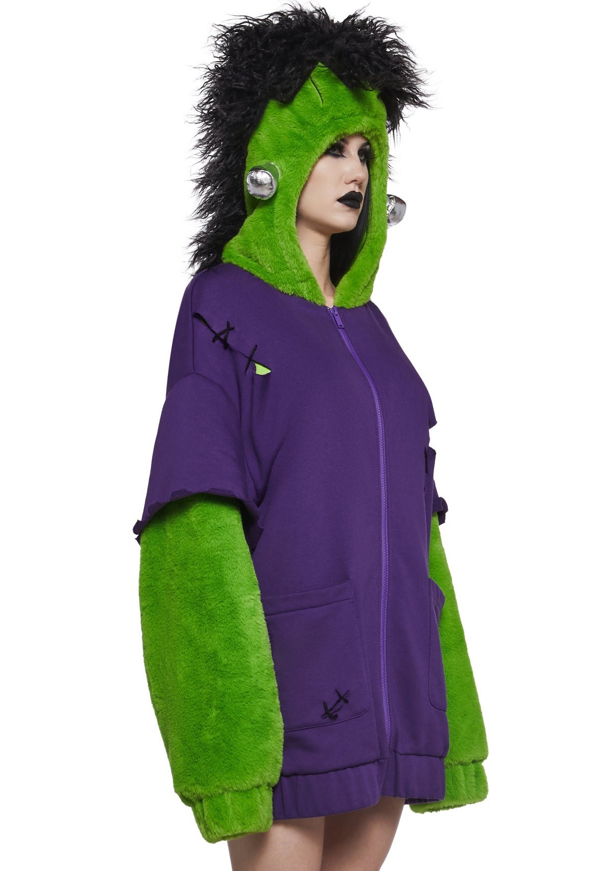 Frankenstein monster oversized hoodie costume