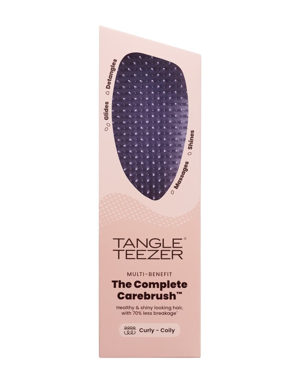 Detangling brush for curly hair - Violet velvet