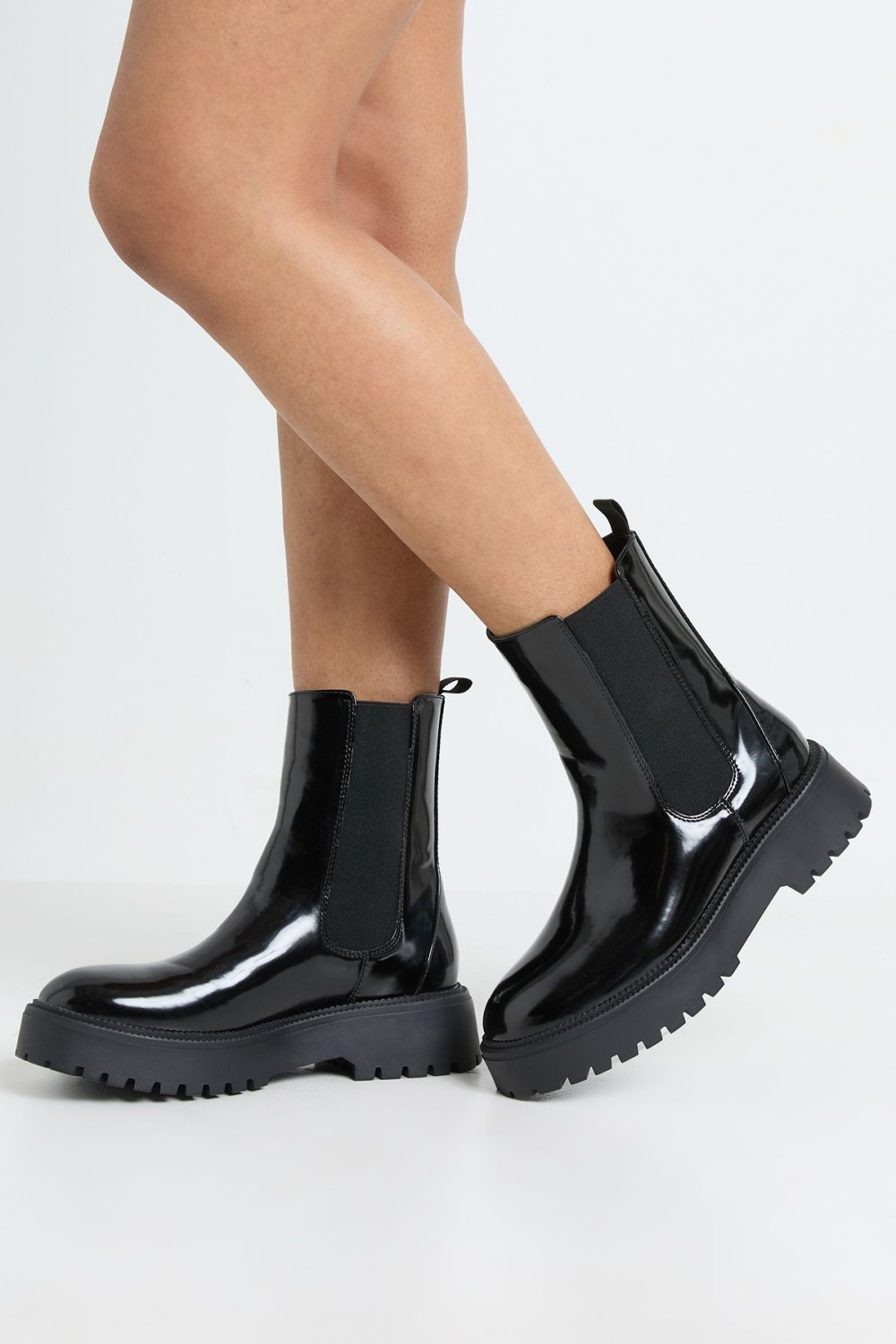 Bottines Chelsea vernies