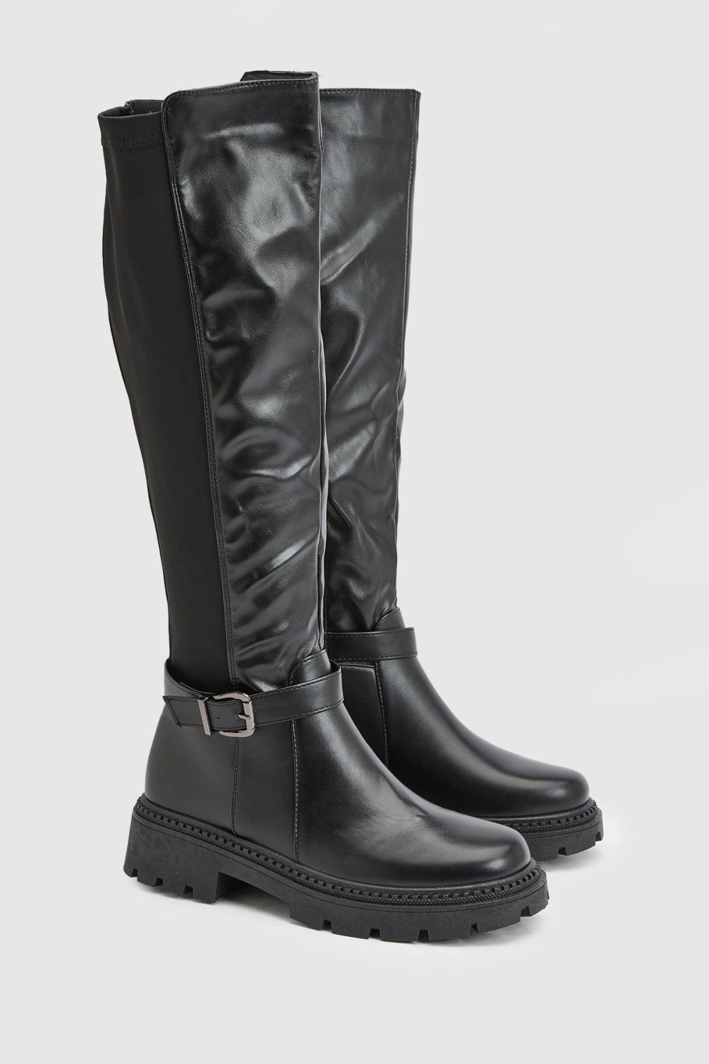 Bottes twal b semelle ghlida b boucle - Pied large