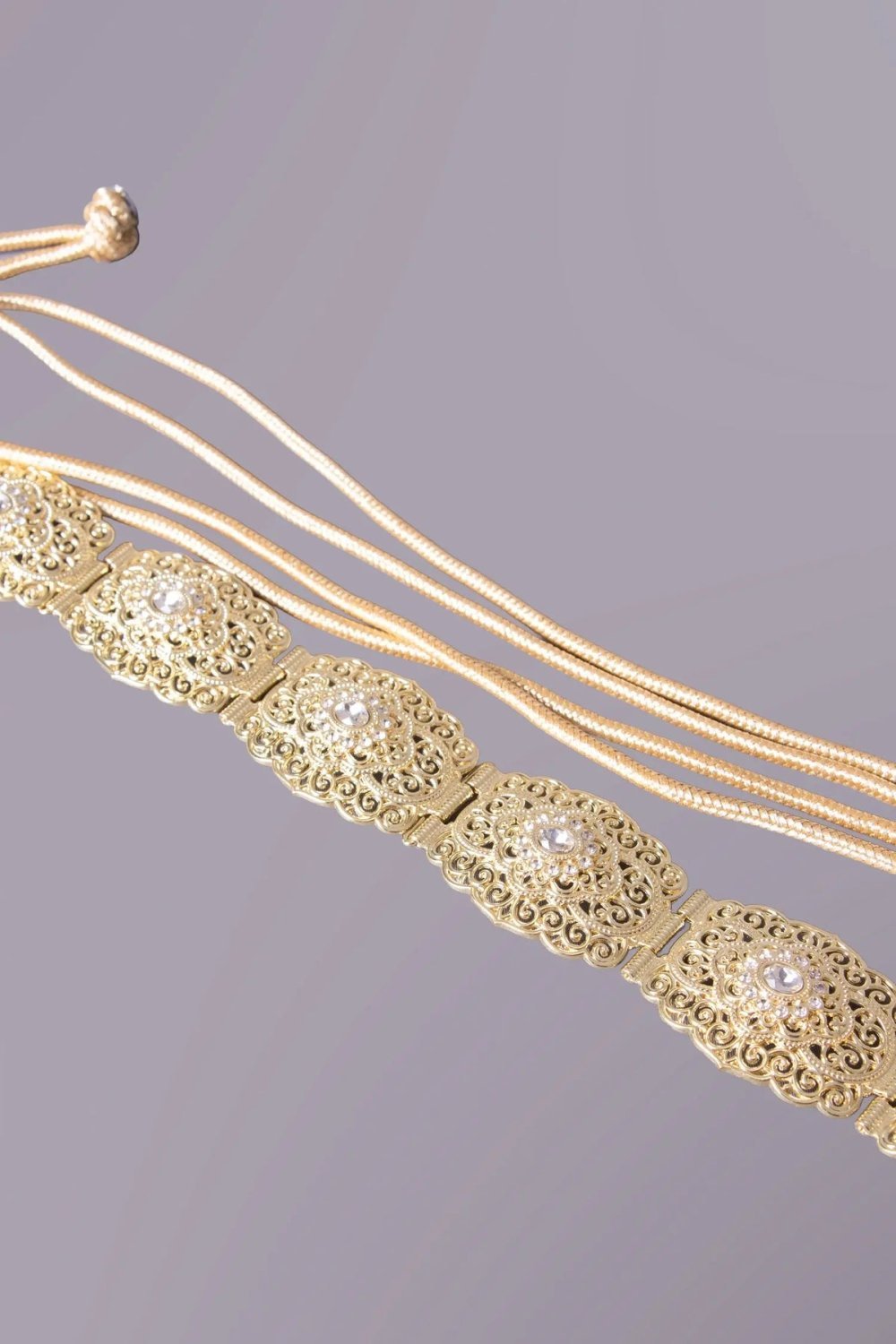 Ceinture de caftan en métal doré artisanale