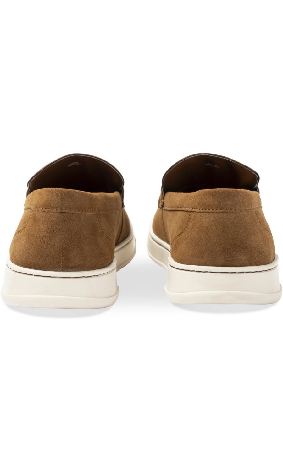 Mocassins à bride aspect suédine camel