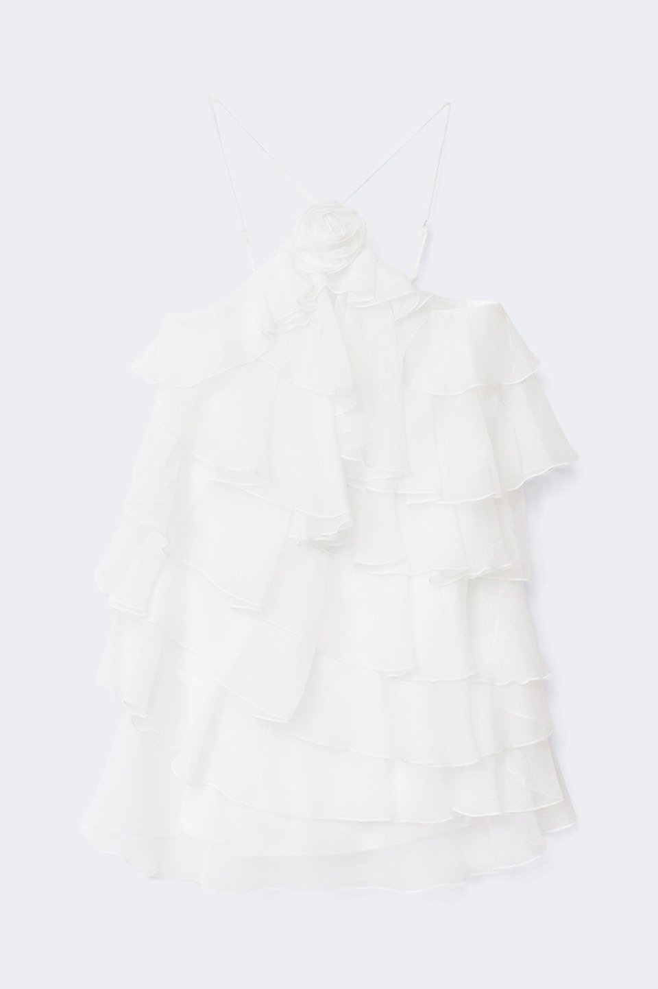 Robe courte b volants