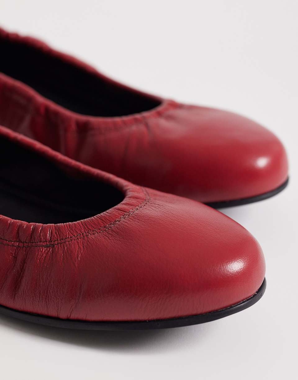 Polly - Leather ballet flats - Red