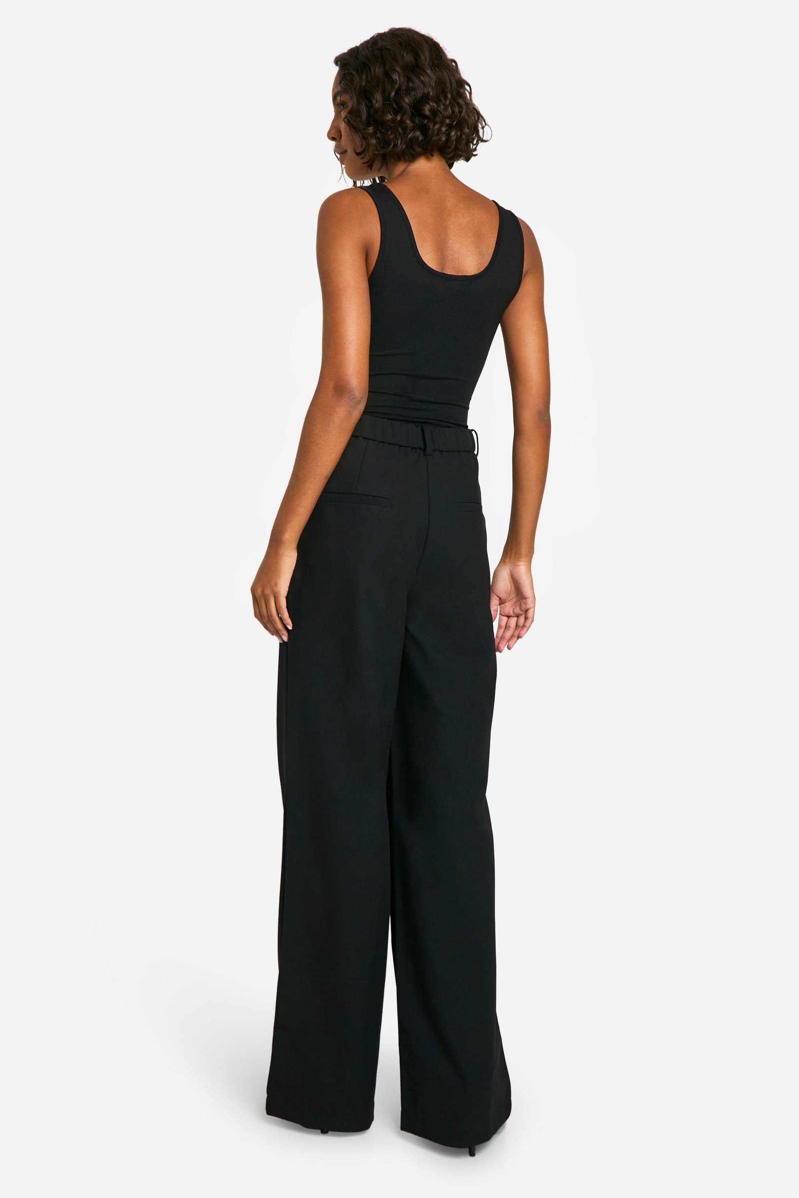 Pantalon tailleur large taille haute - Tall