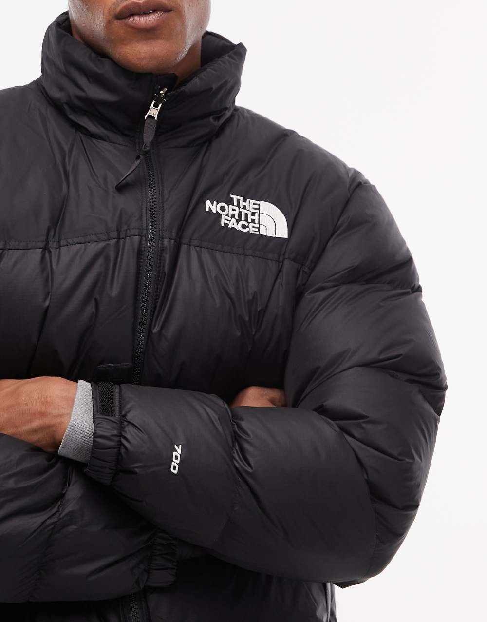 Retro Nuptse down jacket in black