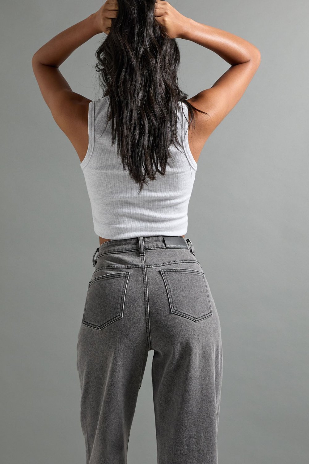 Jean droit taille haute rmadi - Tall