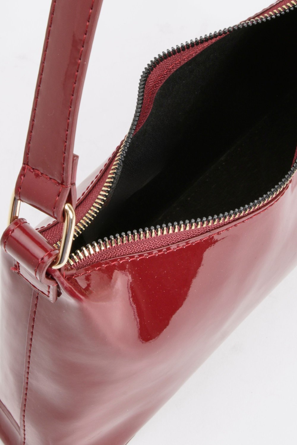 Patent shoulder bag