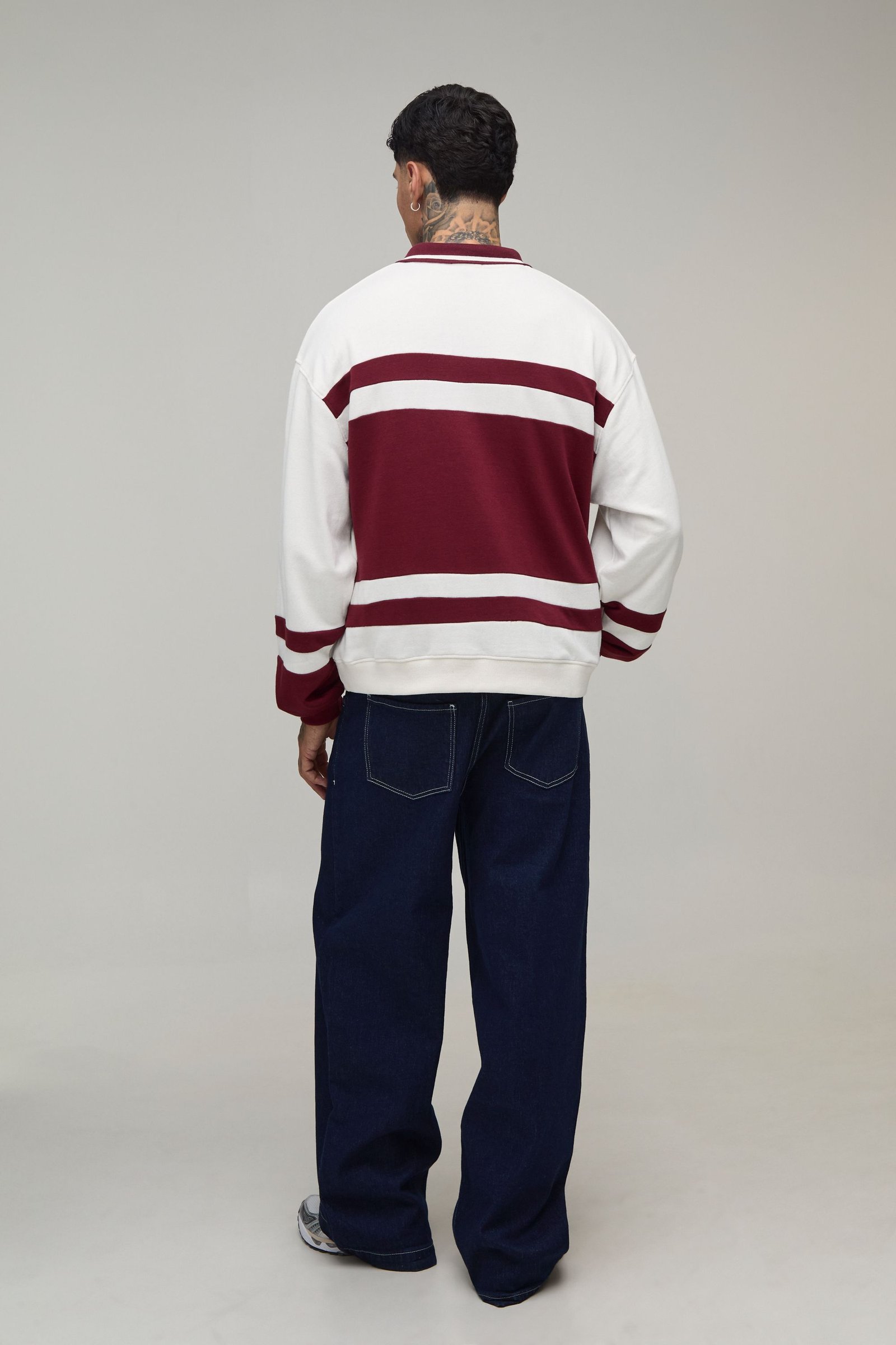 Polo rugby coupe ample oversize - Grande taille