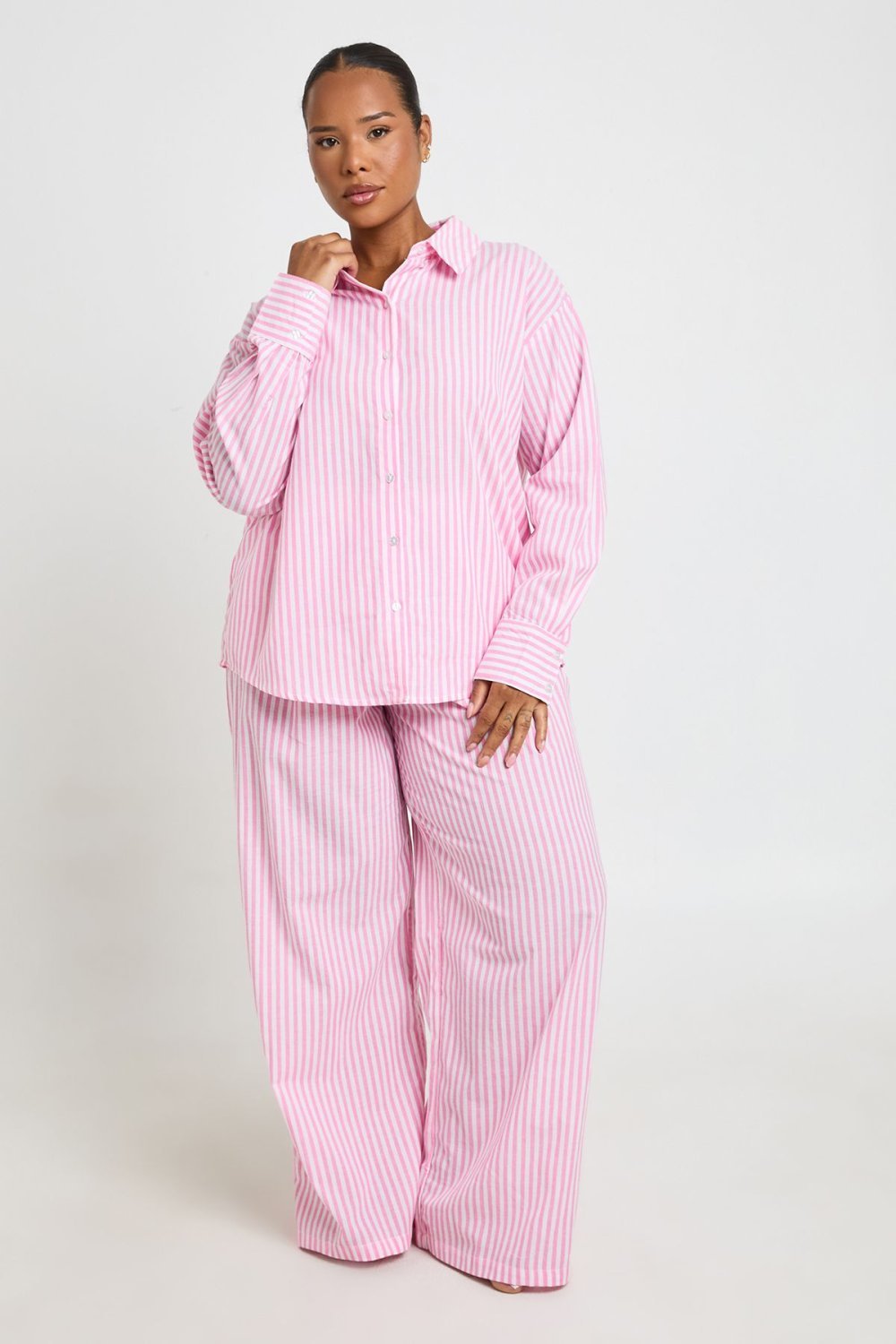 Sarwal d pyjama f coton b khtout r9a9 - Grande taille