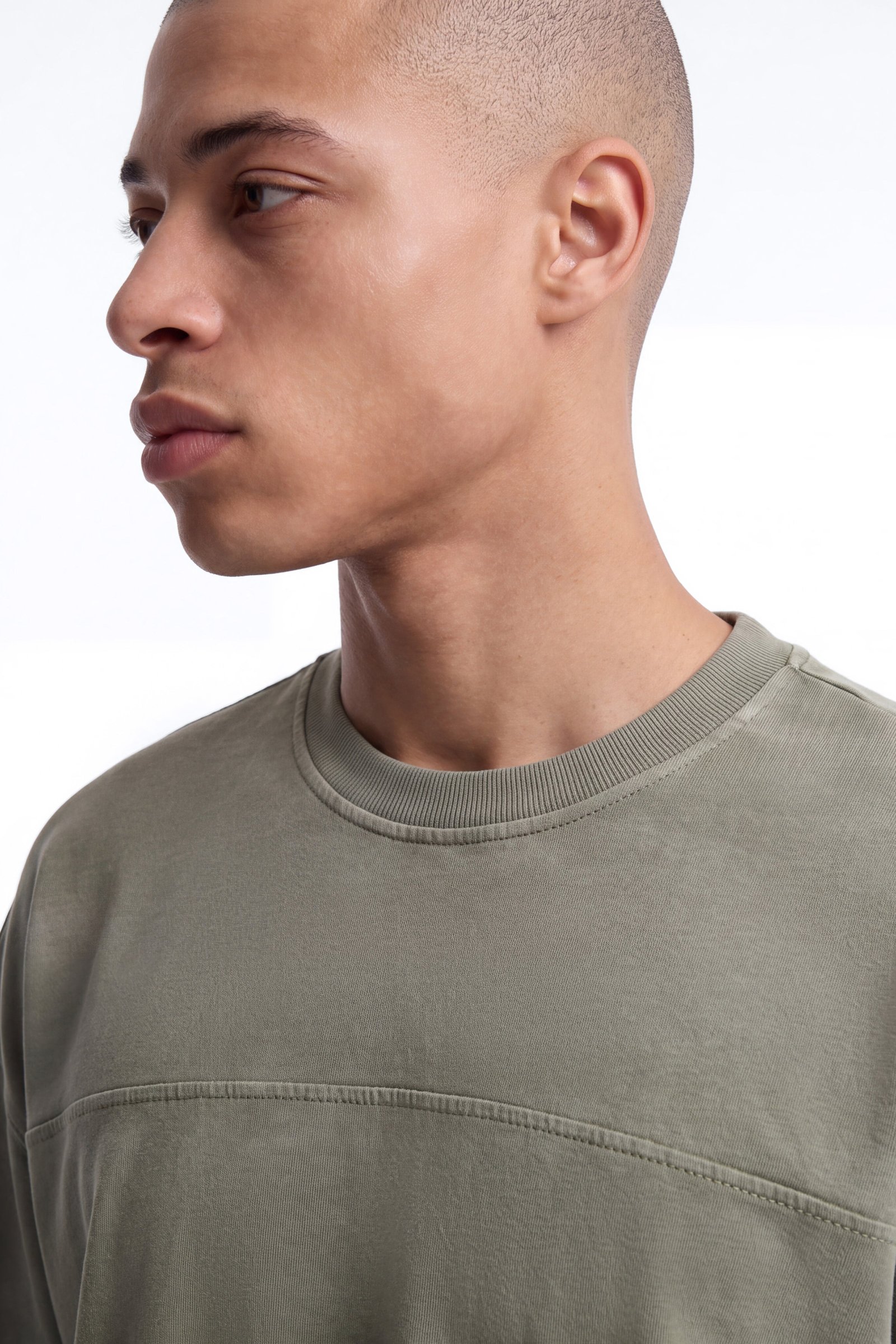 T-shirt oversize molleton délavé
