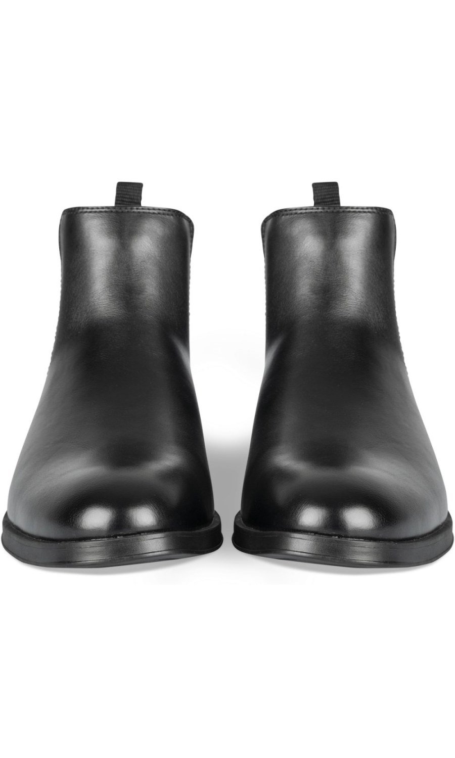 Black smooth Chelsea boots
