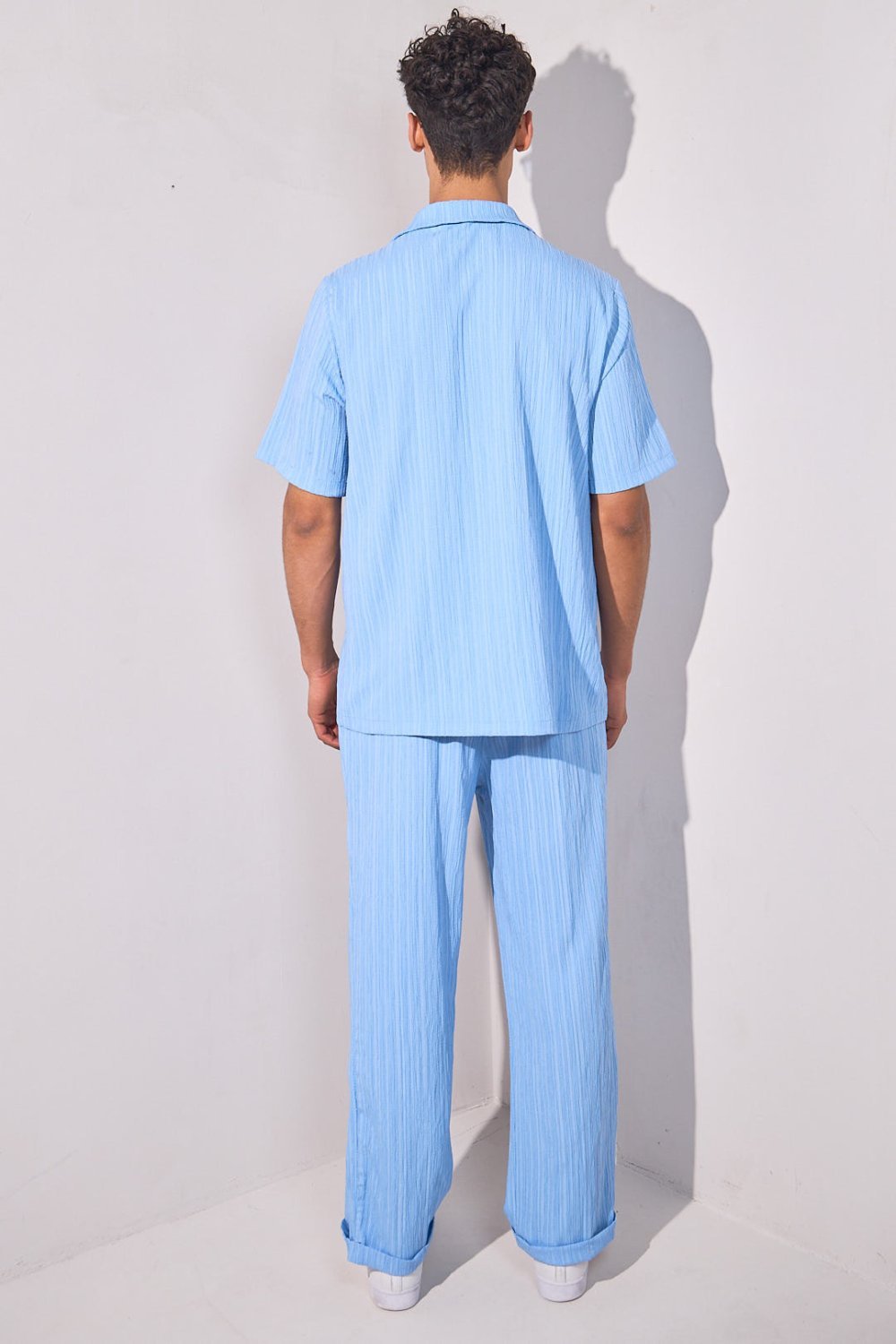 Ensemble chemise w pantalon plissé zre9