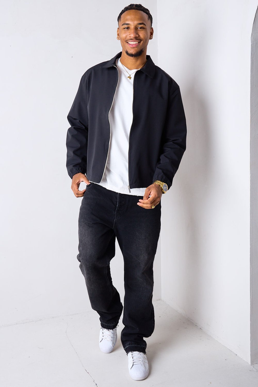 Veste mi-saison b zip w col à rabats k7la
