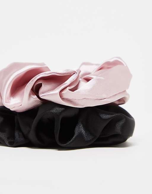 Lot de 2 chouchous - Noir et rose