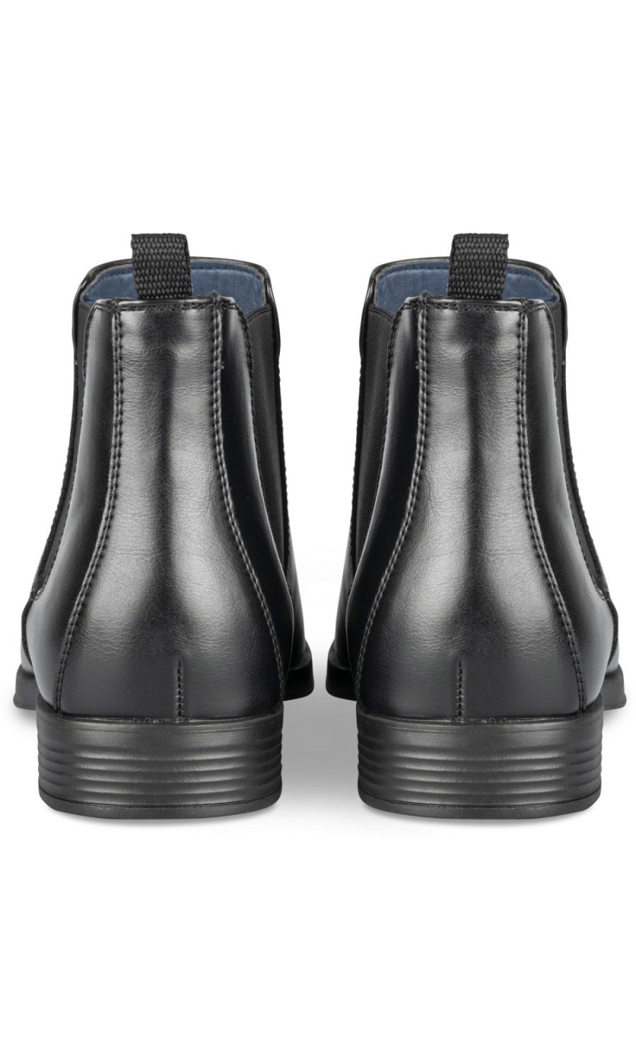 Black smooth Chelsea boots